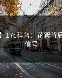 【独家】17c科普：花絮背后9个隐藏信号