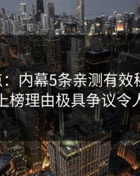 17c盘点：内幕5条亲测有效秘诀，神秘人上榜理由极具争议令人炸锅