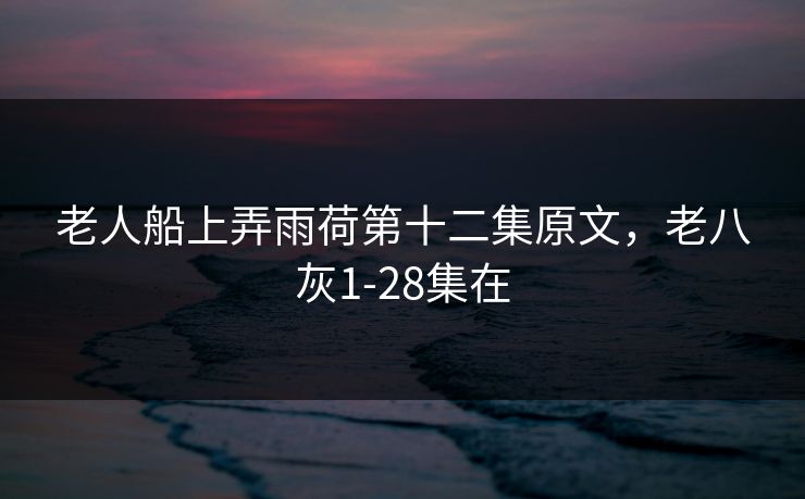 老人船上弄雨荷第十二集原文，老八灰1-28集在